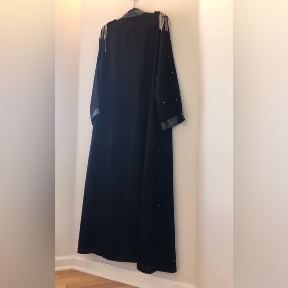 Urban Modesty NWT Size XXL embellished Abaya black Maxi Open front - Picture 12 of 15